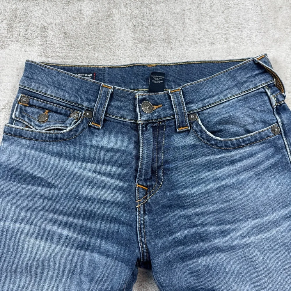 True Religion Ricky relaxed straight jeans men’s size‎ tag 28 blue indigo 30x31